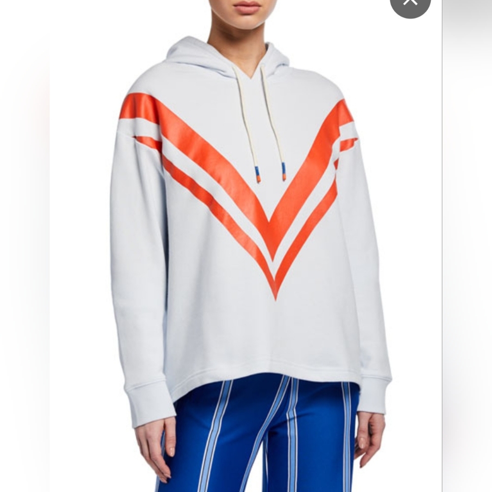 Tory Sport, French Terry Chevron Hoodie, Size S